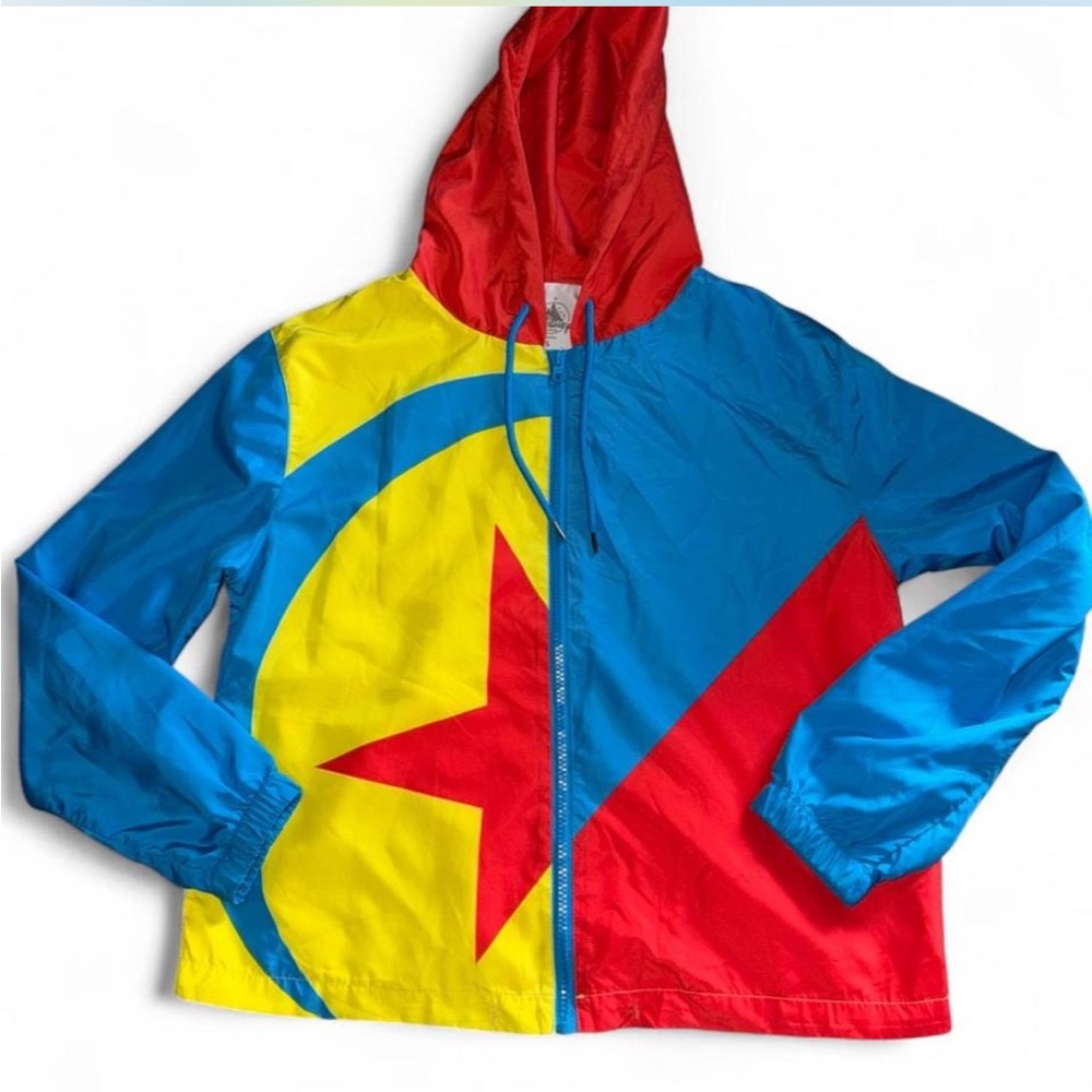 Disney parks Bright Colorblock Hooded Raincoat - Blue/Red/Yellow